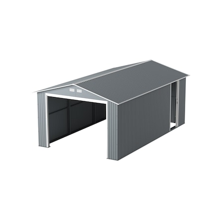 Duramax Imperial Metal Garage Light Gray w/Off White 12x20 50952